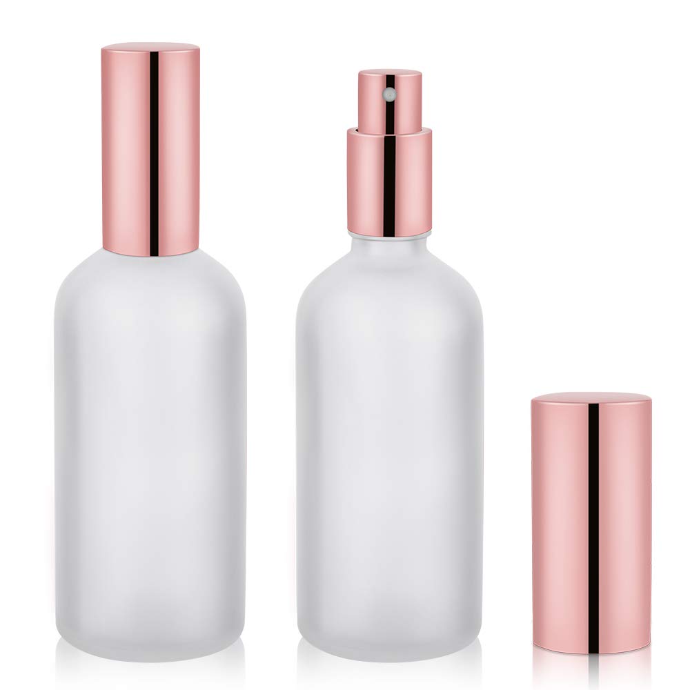 Hydior vaporisateur en verre givré, 3,4 oz, pratique pour voyager et stocker les parfums.
