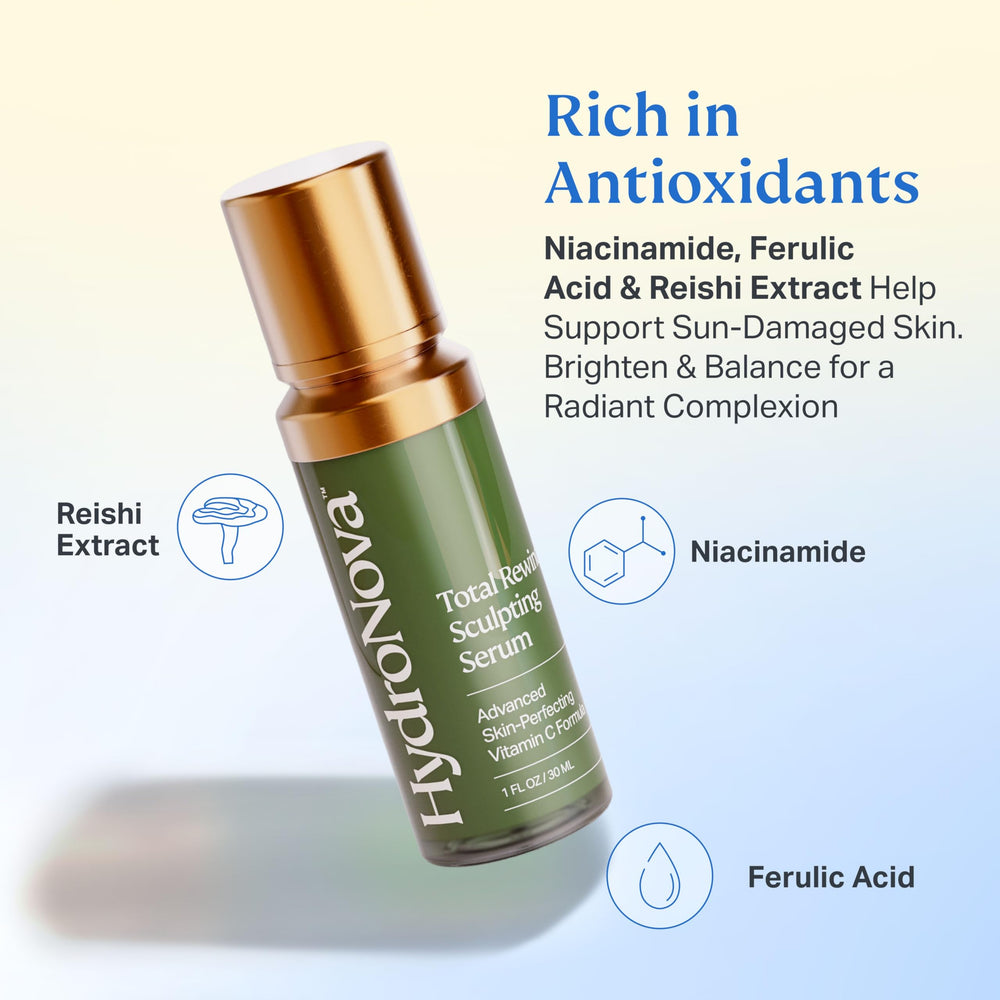 HYDRONOVA Total Rewind Serum – effet-tonifiant-peau, look plus ferme et sculpté.