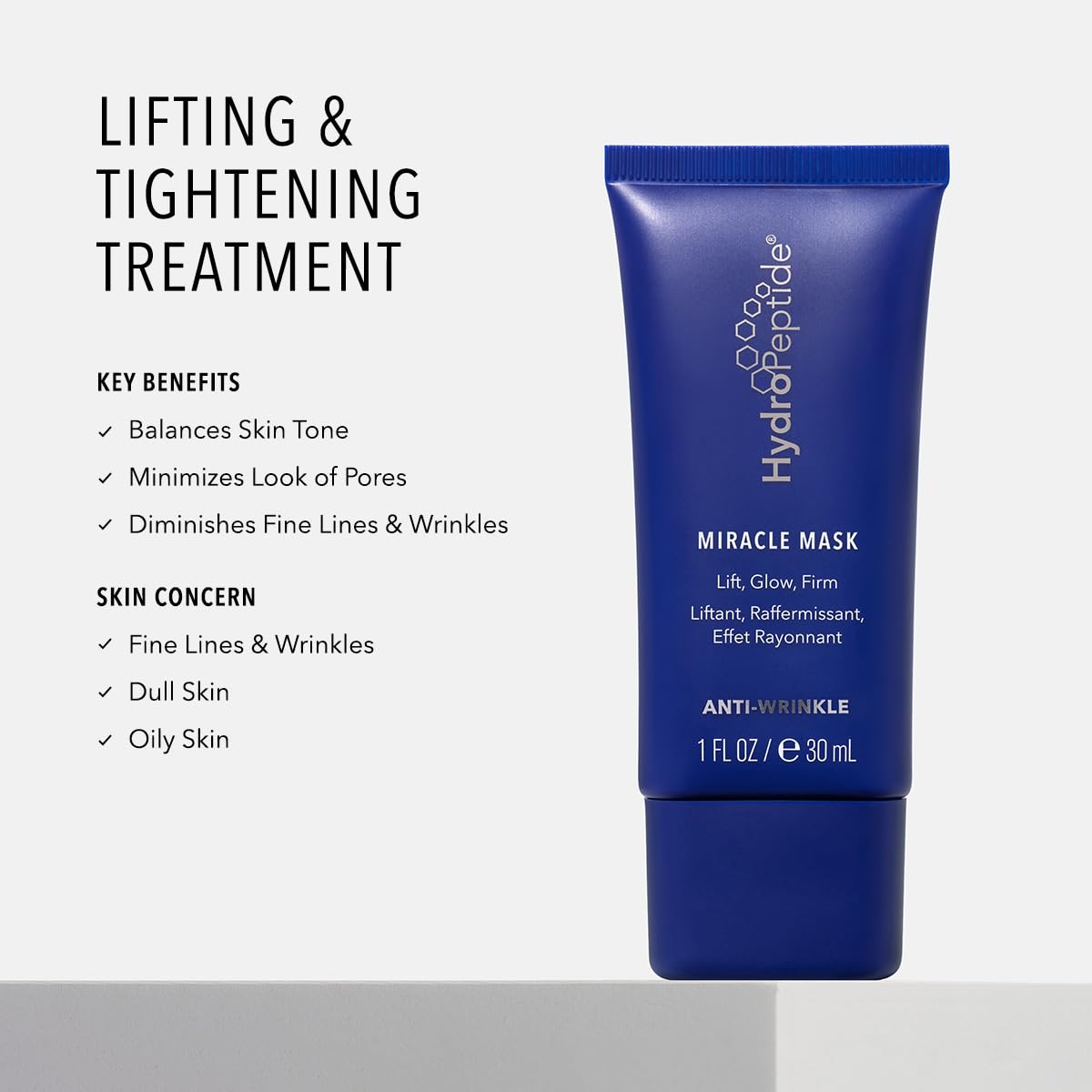 HydroPeptide Masque Miracle — texture crèmeuse prête à l’application et à l’étalement uniforme.