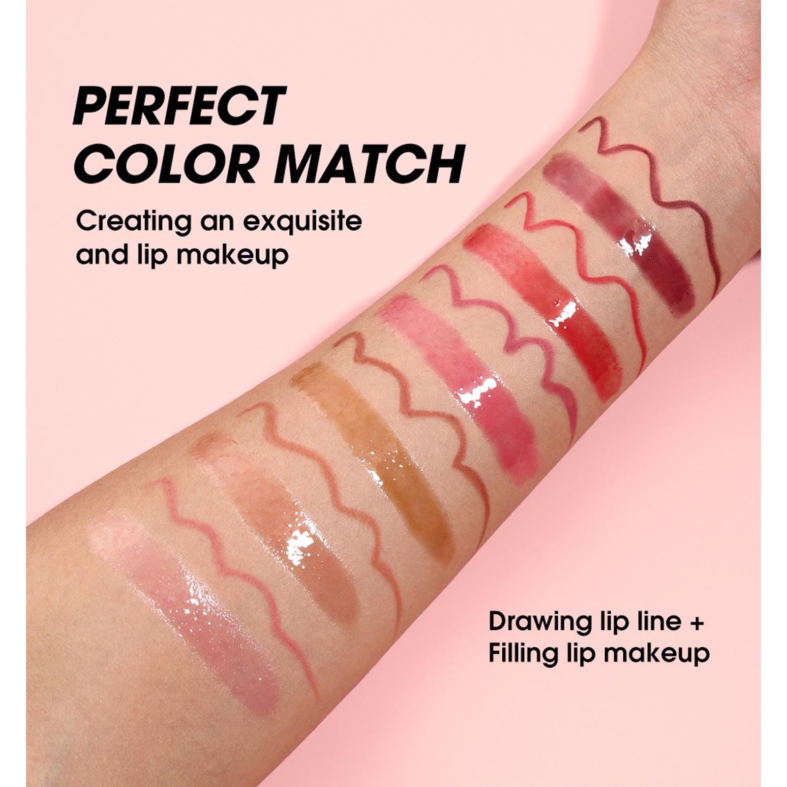 Hyesamyo gloss lèvres rose avec effet repulpant léger pour volume subtil