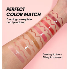 Hyesamyo gloss lèvres rose avec effet repulpant léger pour volume subtil