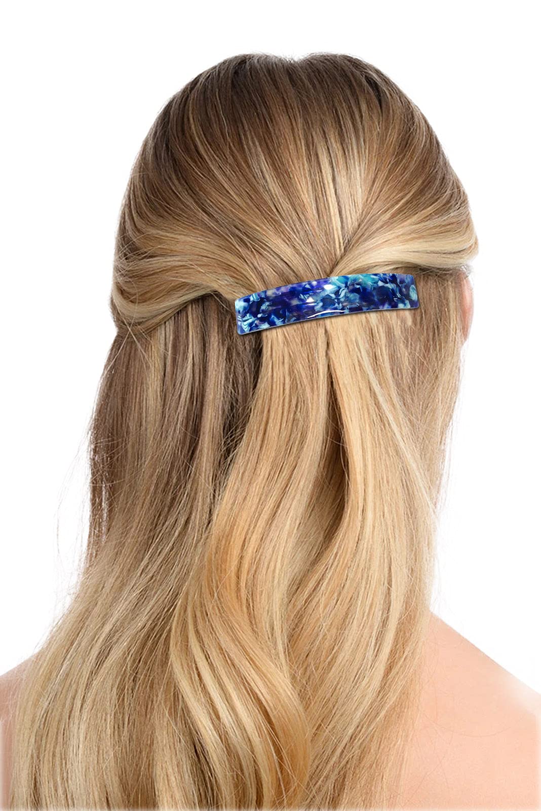 Barrette HYFEEL automatique sans-glisse pour une fixation stable toute la journée.