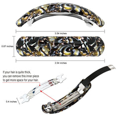 Barrette HYFEEL verte idéale pour fixer une queue de cheval.