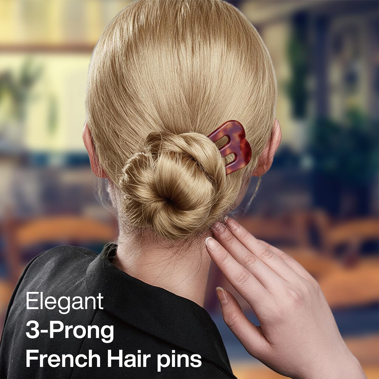 HYFEEL Grandes Pinces Cheveux Français Brun: tenue légère pour cheveux épais.