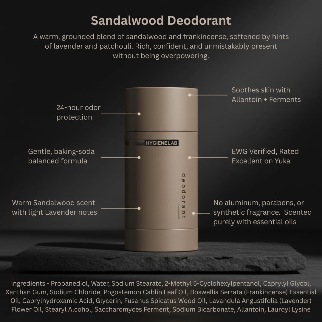 HygieneLab Déodorant Homme: emballage soigné et design moderne