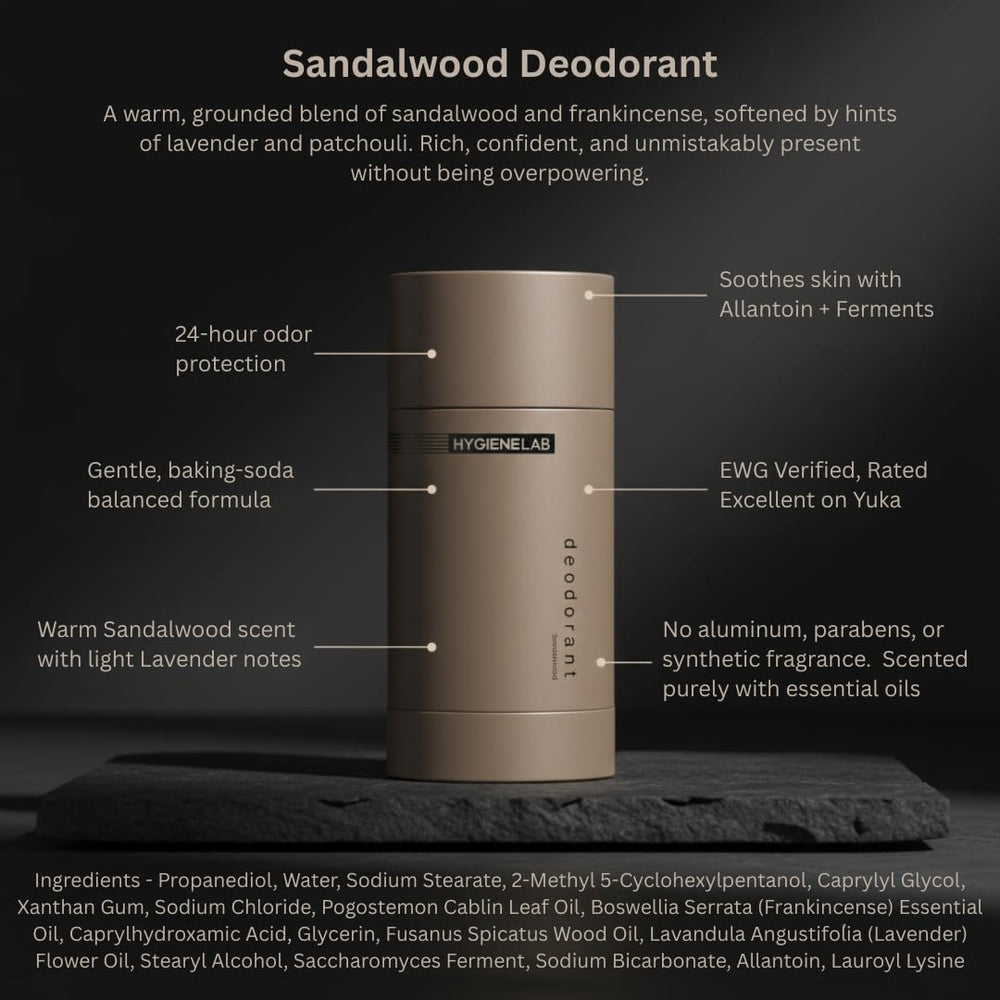 HygieneLab Déodorant Homme: emballage soigné et design moderne