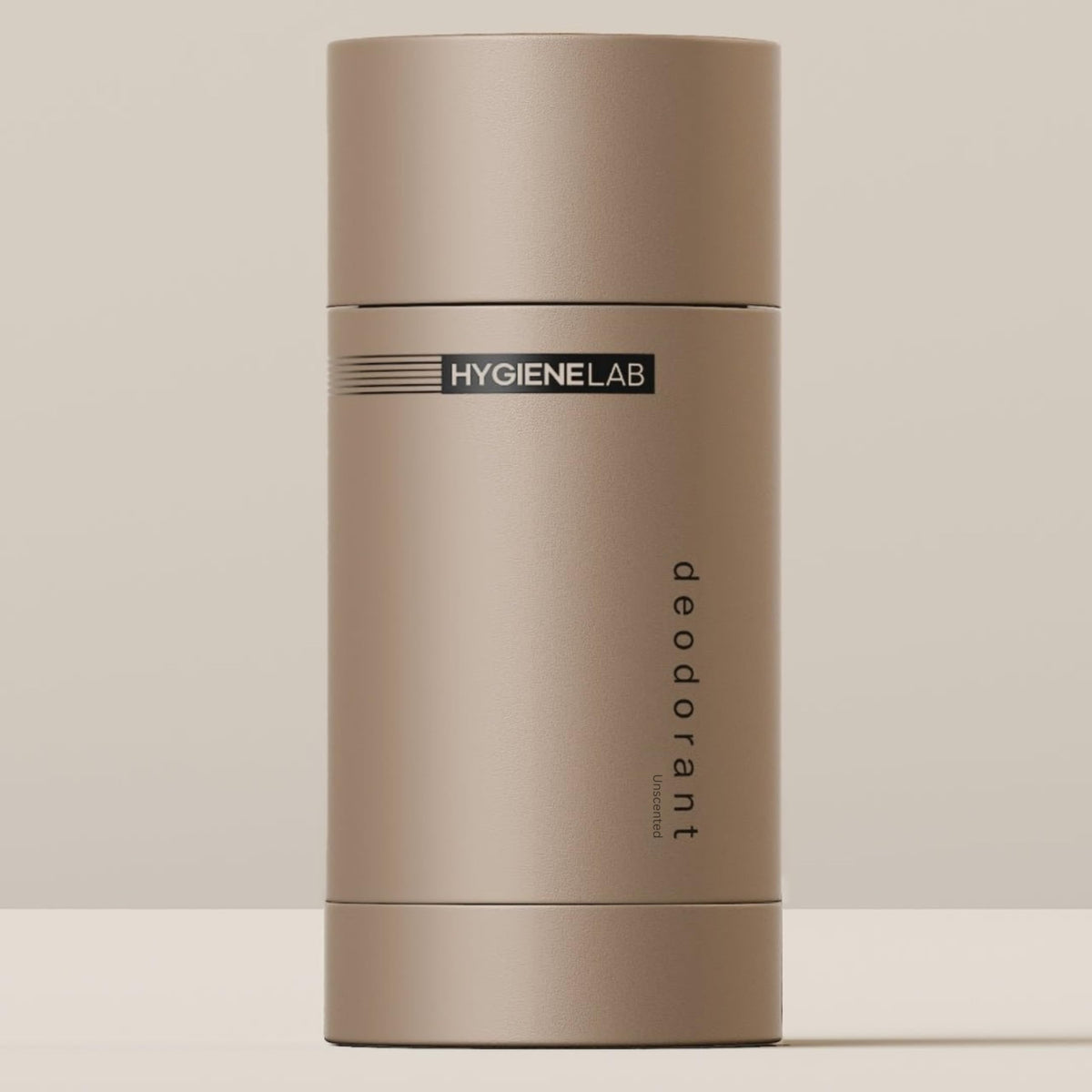 HygieneLab Déodorant homme sans parfum, emballage épuré pour une utilisation quotidienne.