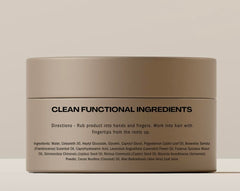 Gel HygieneLab fini mate sur cheveux, look naturel et discret.