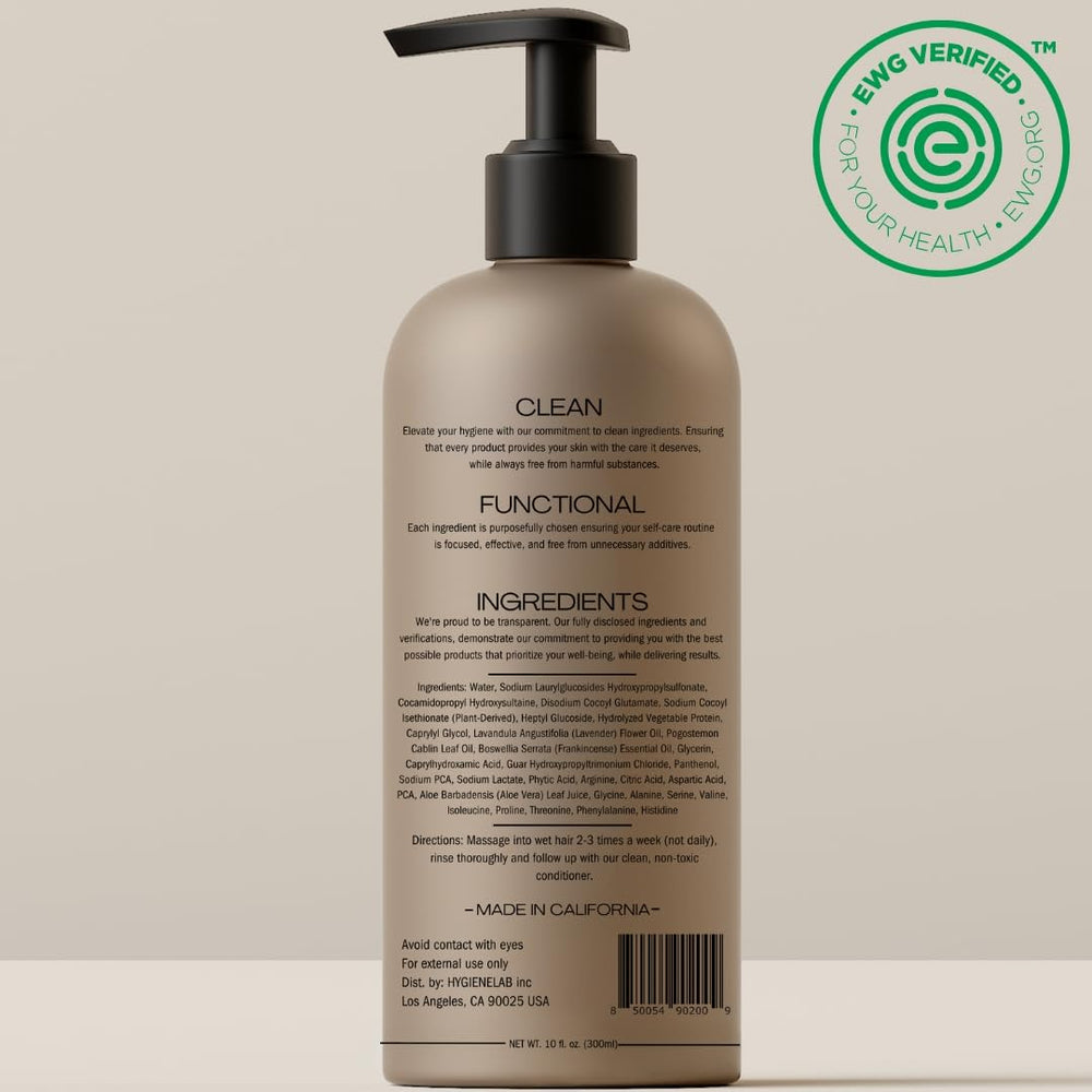 HygieneLab Shampoo — massage du cuir chevelu pour une sensation de fraîcheur