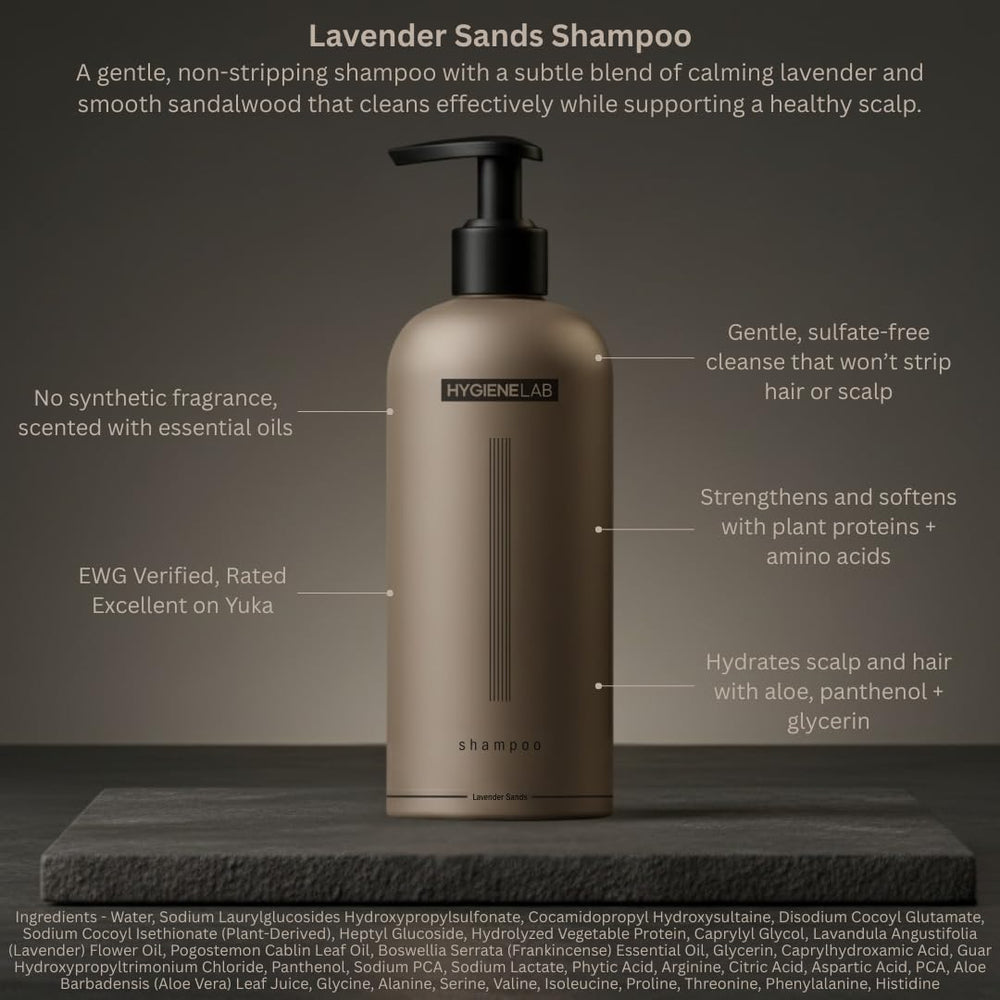 HygieneLab Shampoo — Panthenol pour hydratation légère et soin