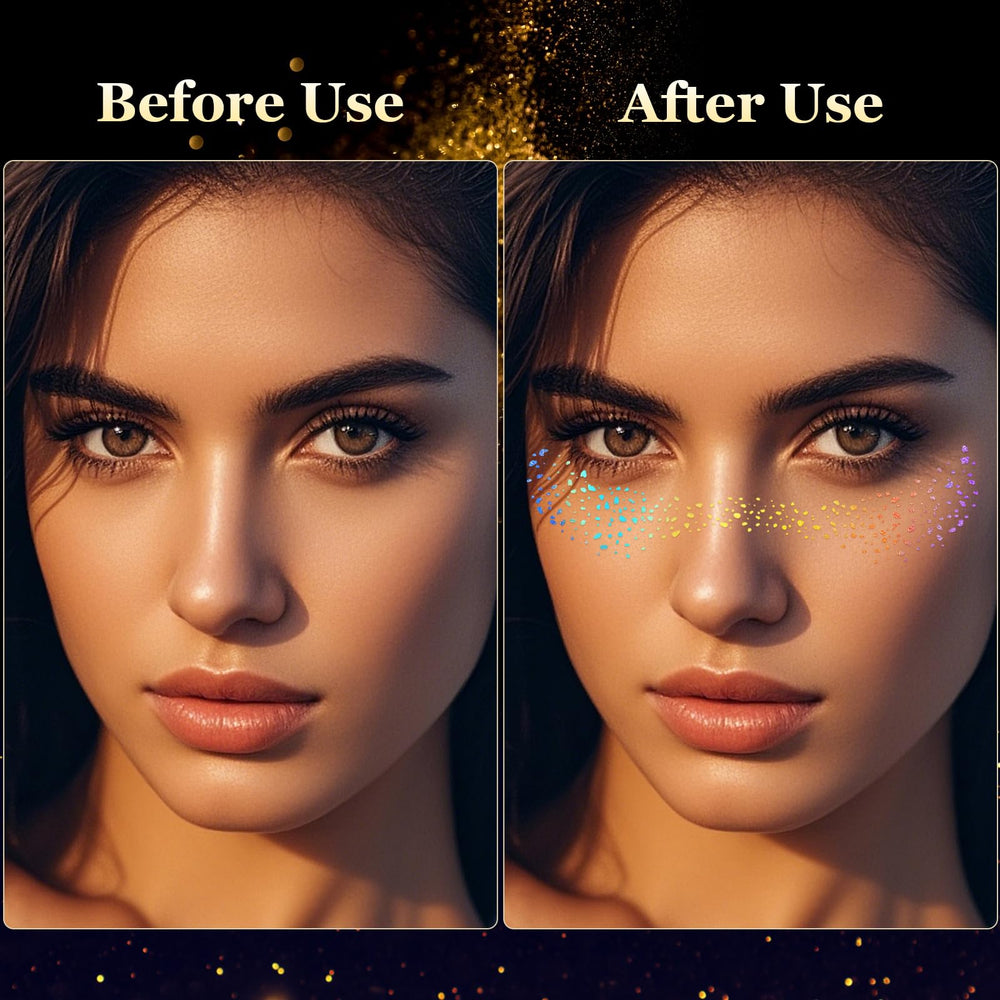 HyperFun taches visage argentées pour brillance fraîche et chic