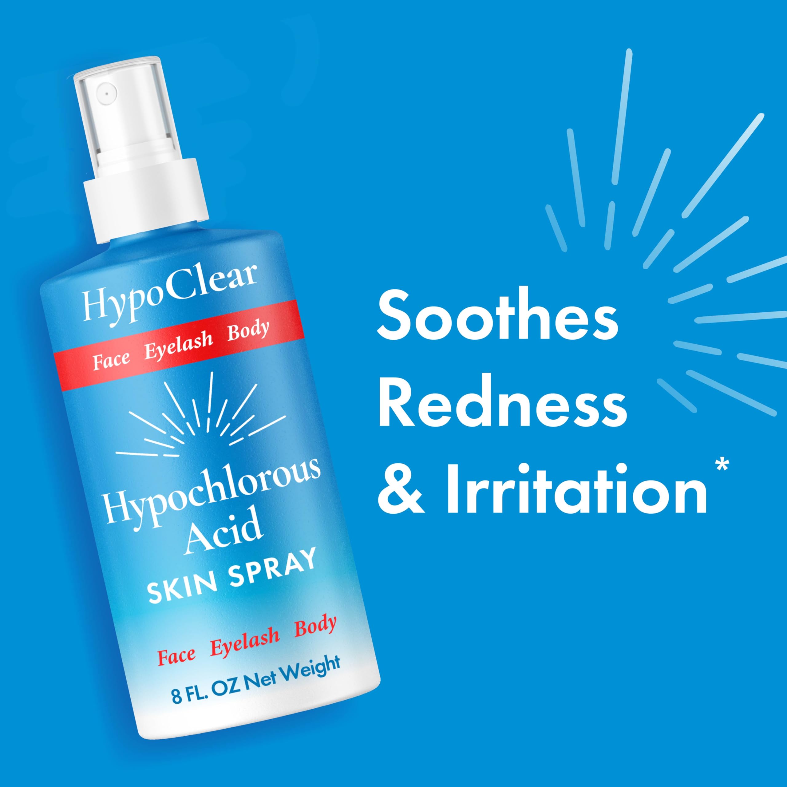 HypoClear équilibre microbiome peau, spray pour peau visiblement saine.