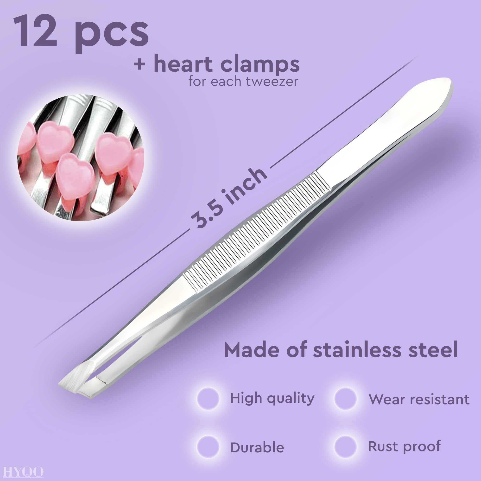 Pinces HYQO avec embouts en forme de cœur pour un kit polyvalent.