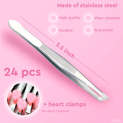 HYQO pinces inclinees pour sourcils precision