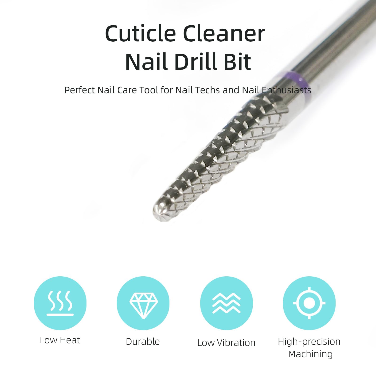 Outil HYTOOS conique pour cuticule, idéal pour un usage professionnel.