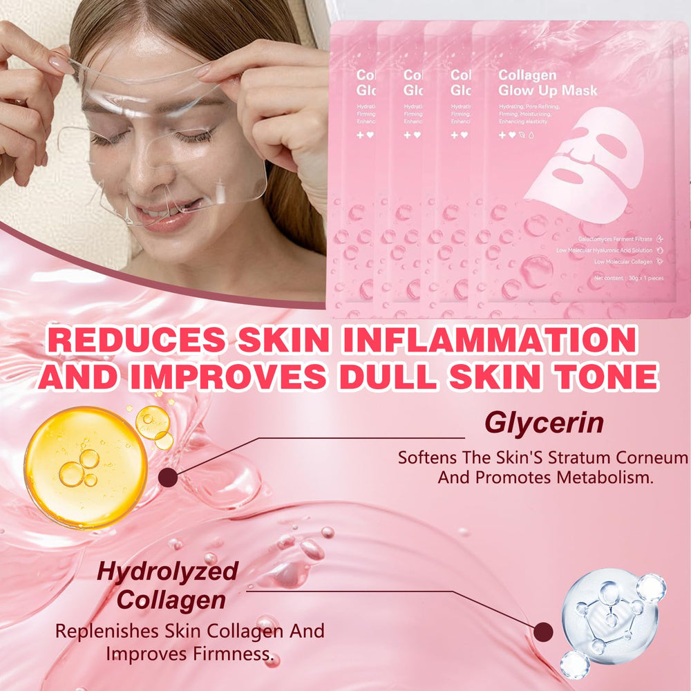 HYVXENT masque bio collagene gel hydratant: texture gel hydratante qui pénètre sans effort.