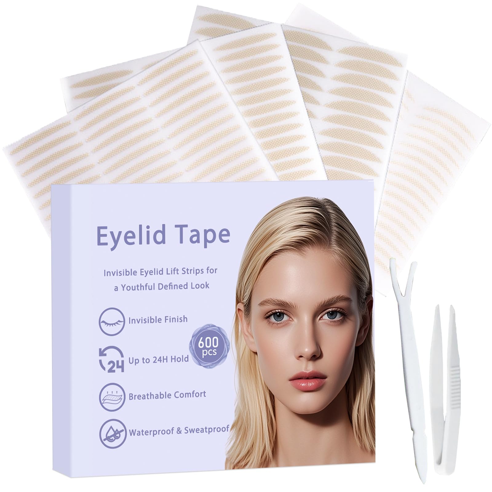 Bandes palpebrales invisibles Hzfyvbc offrent une définition naturelle et discrète pour le regard.