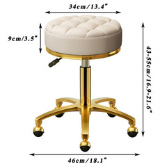 HZLCMPY assise ronde 34 cm en PU cuir, facile à nettoyer.