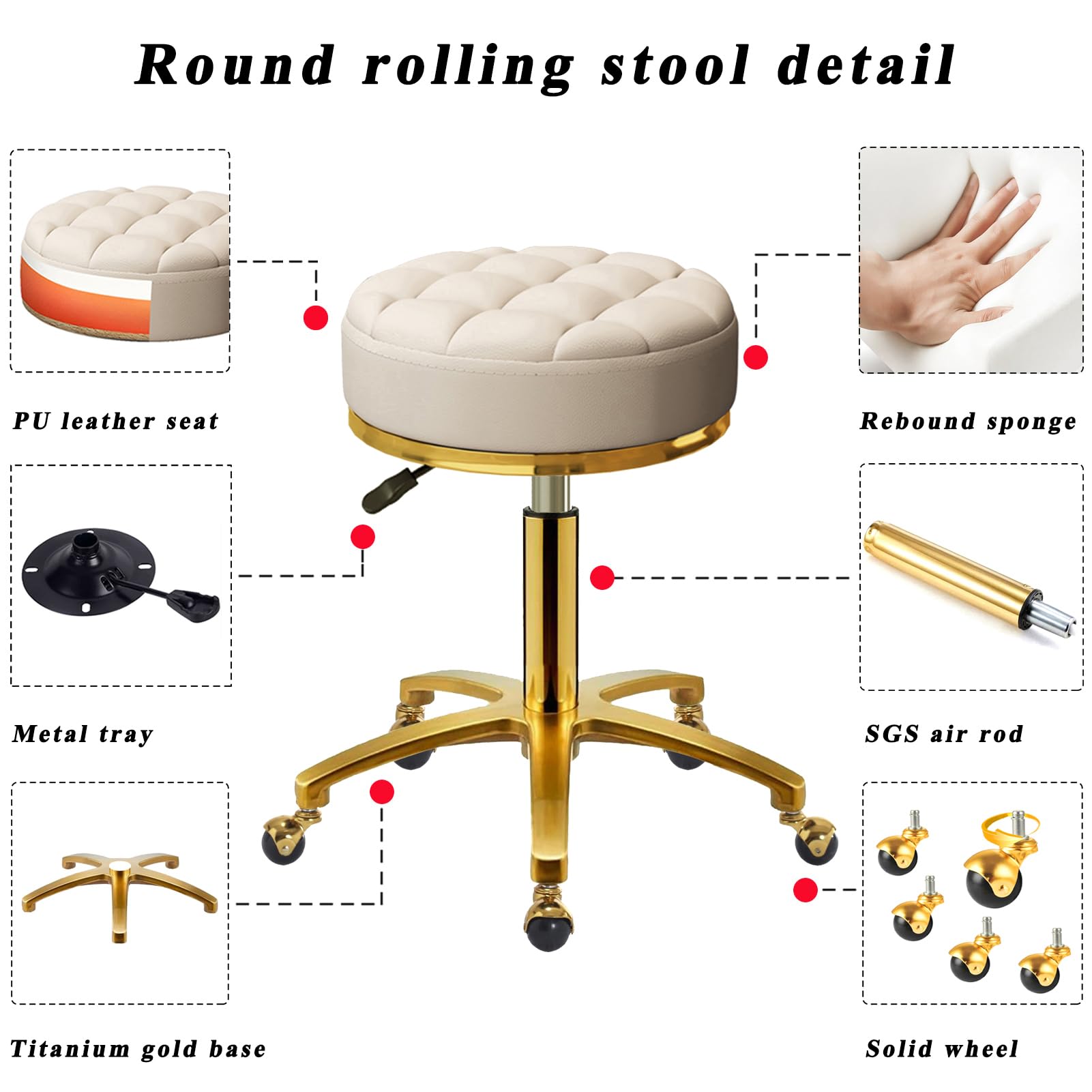 HZLCMPY roulettes 360° facilitant les déplacements.