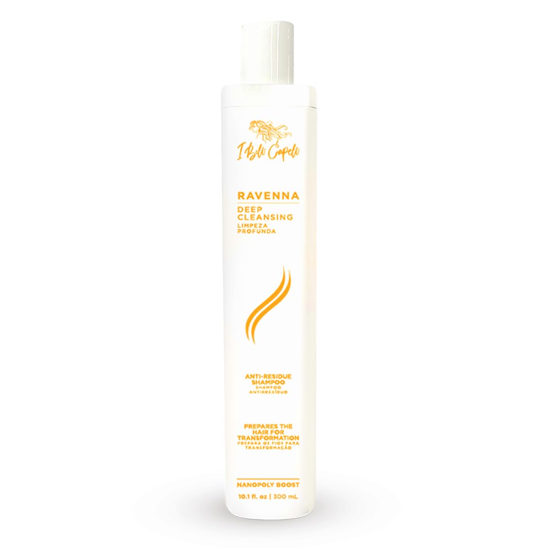 I Belli Capelli Ravenna Shampoing clarifiant en flacon, détoxifie en douceur le cuir chevelu.