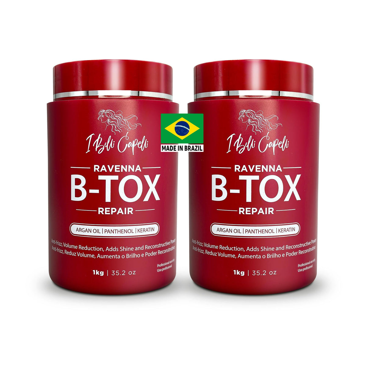I Belli Capelli Ravenna Repair Hair B-tox, bouteille 1kg pour soin capillaire