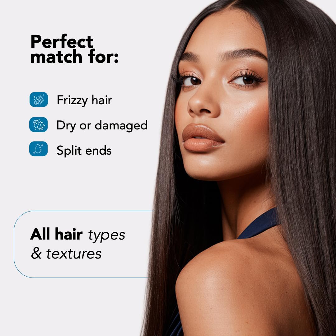 Cheveux brillants et doux après Torrano, hydratation et douceur.