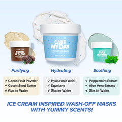 I DEW CARE serre-tête Sundae Scoop élégant pour routine spa maison