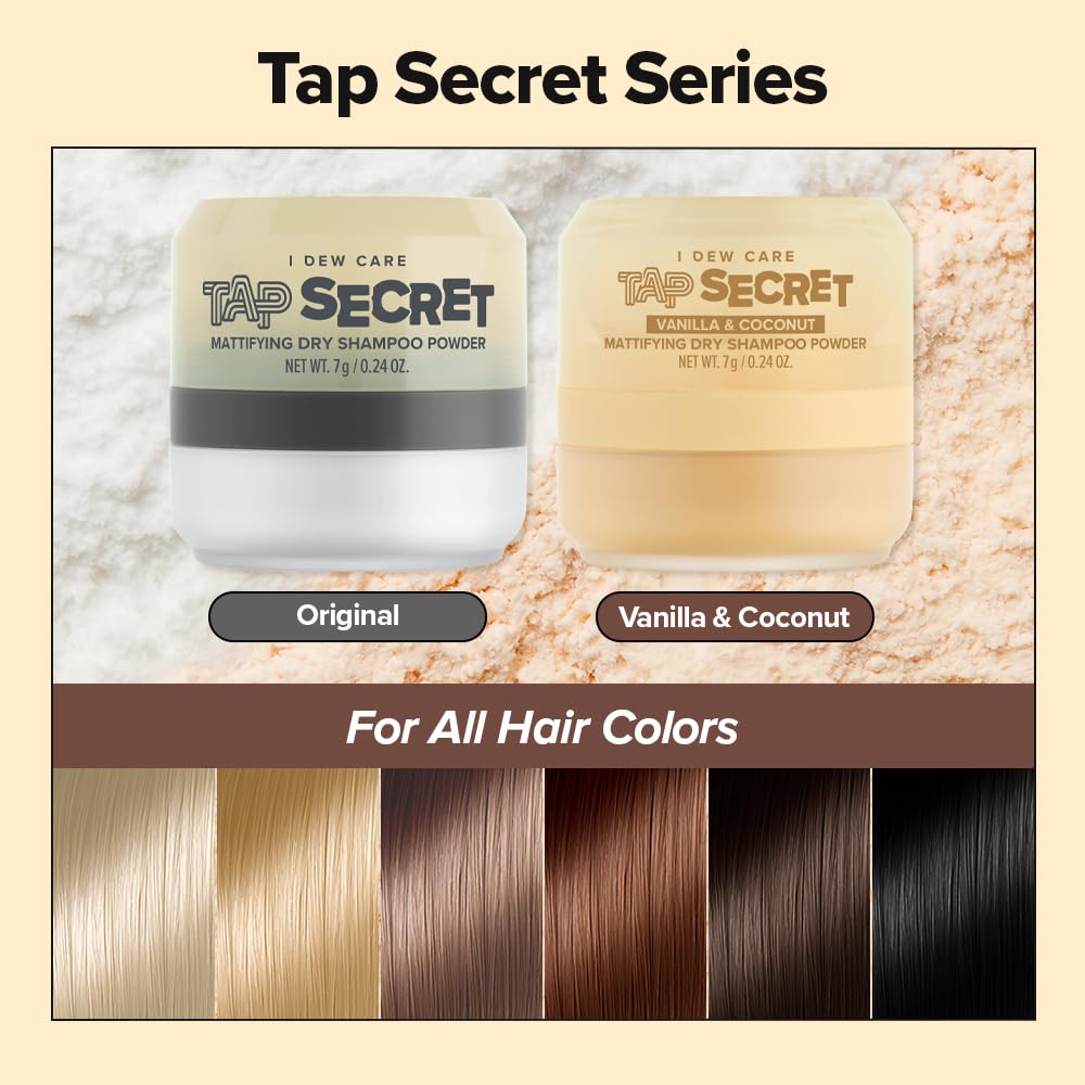 Format refillable 0,24 oz de Tap Secret, pratique pour le sac.