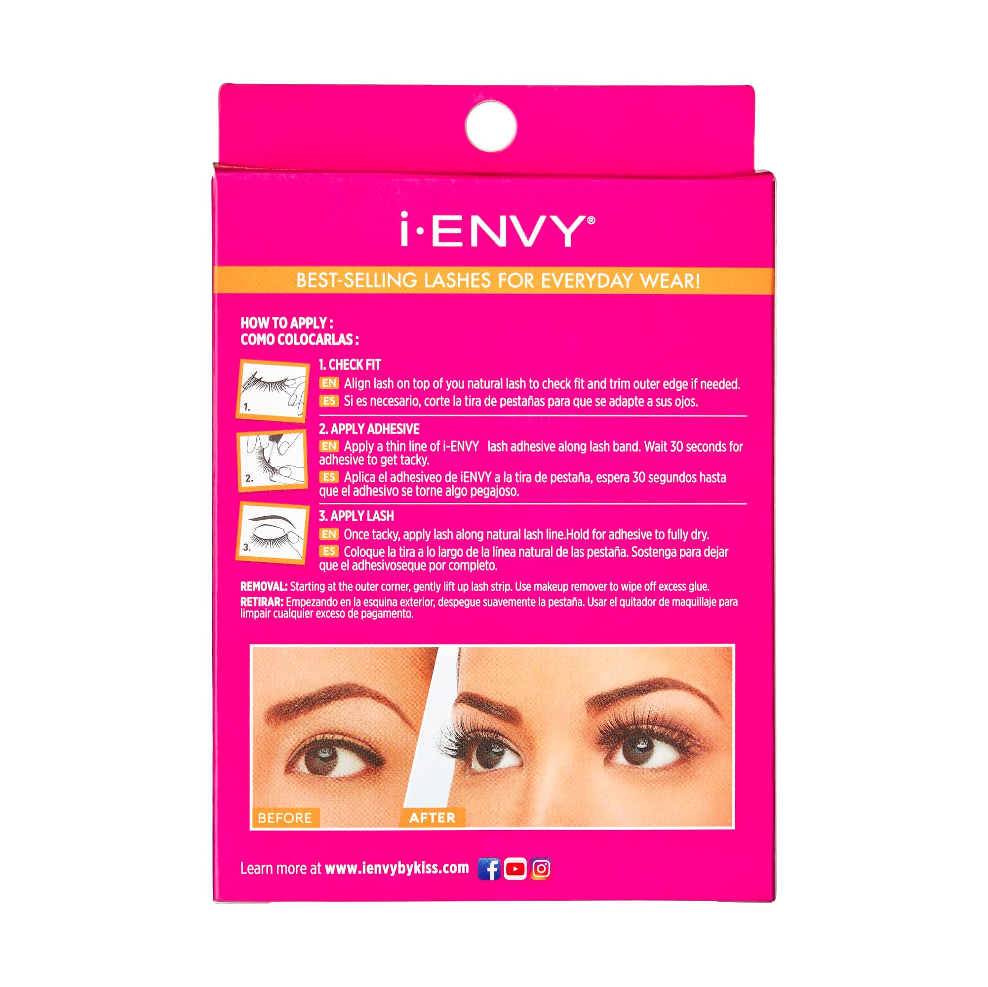 i-ENVY Demi Wispies — adhérence fiable avec l’adhésif i-ENVY