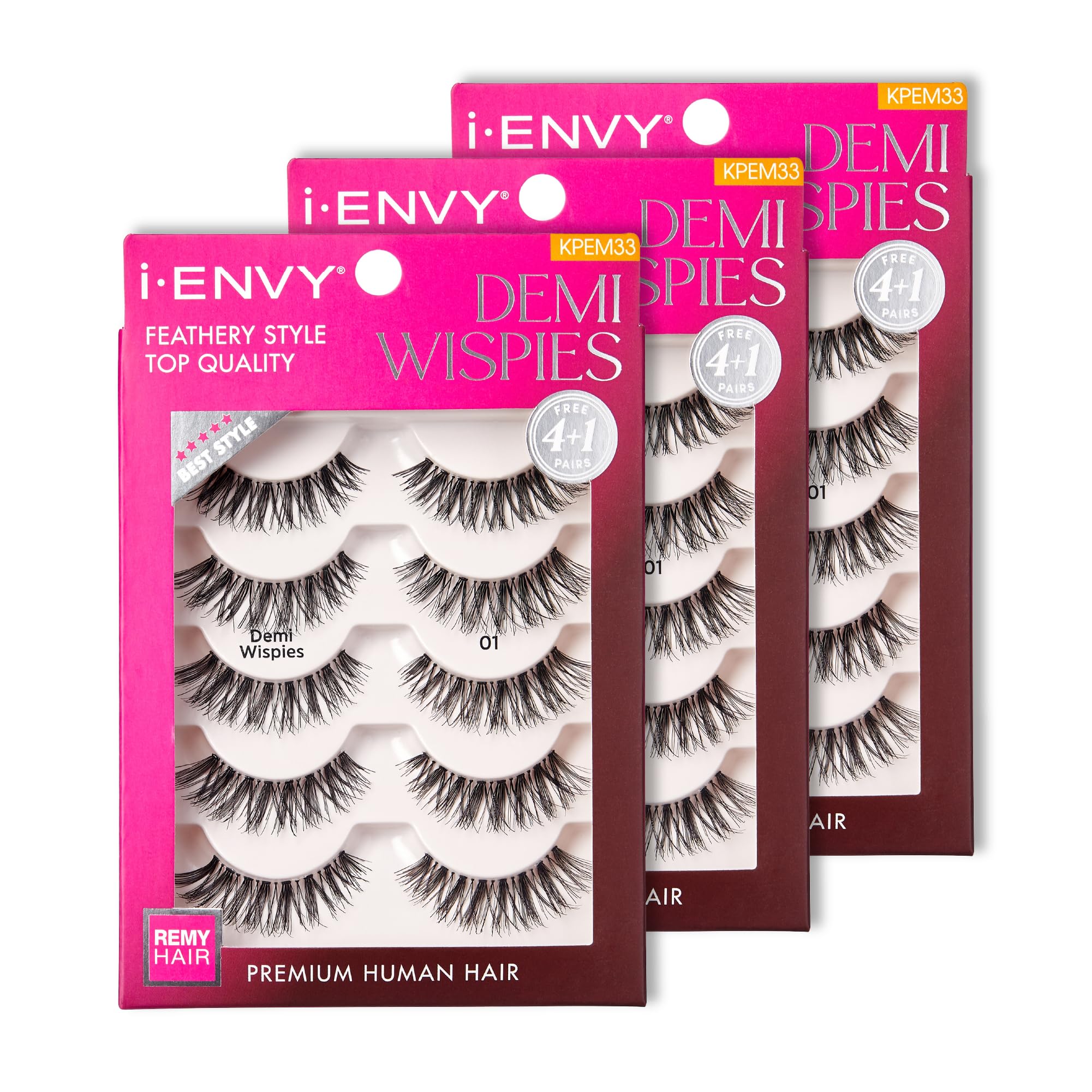 i-ENVY Demi Wispies ensemble 15 paires pour des looks naturels et glamour.