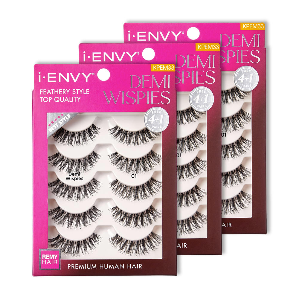 i-ENVY Demi Wispies ensemble 15 paires pour des looks naturels et glamour.