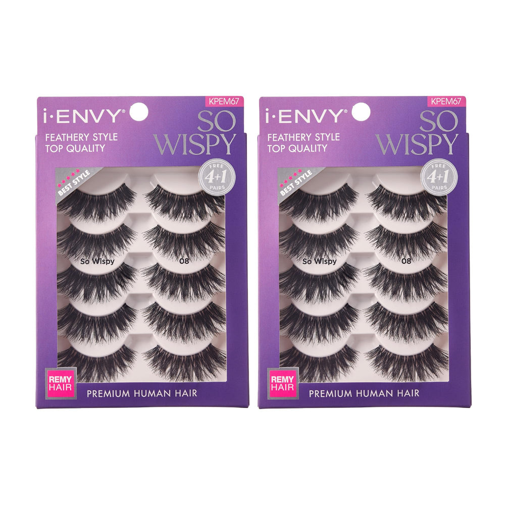 i-envy: coffret dix paires cils en plumes pour un look naturel