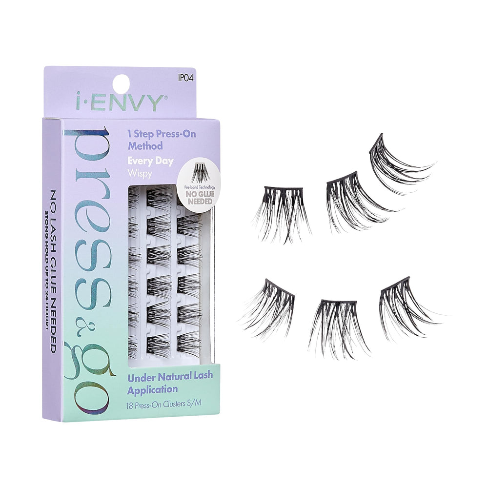 i-envy Press&Go cils en gros plan, pose rapide sans colle.