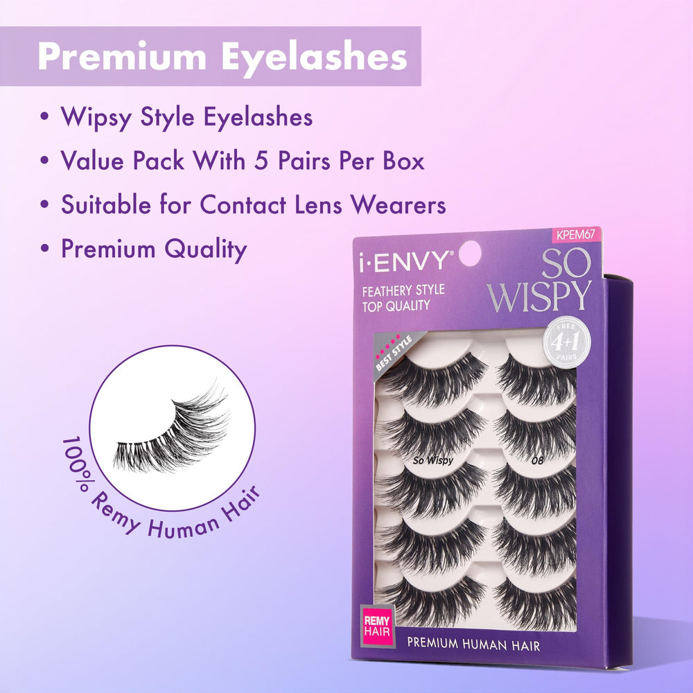 i-envy So Wispy ensemble 5 paires pour varier les looks du jour à la soirée.