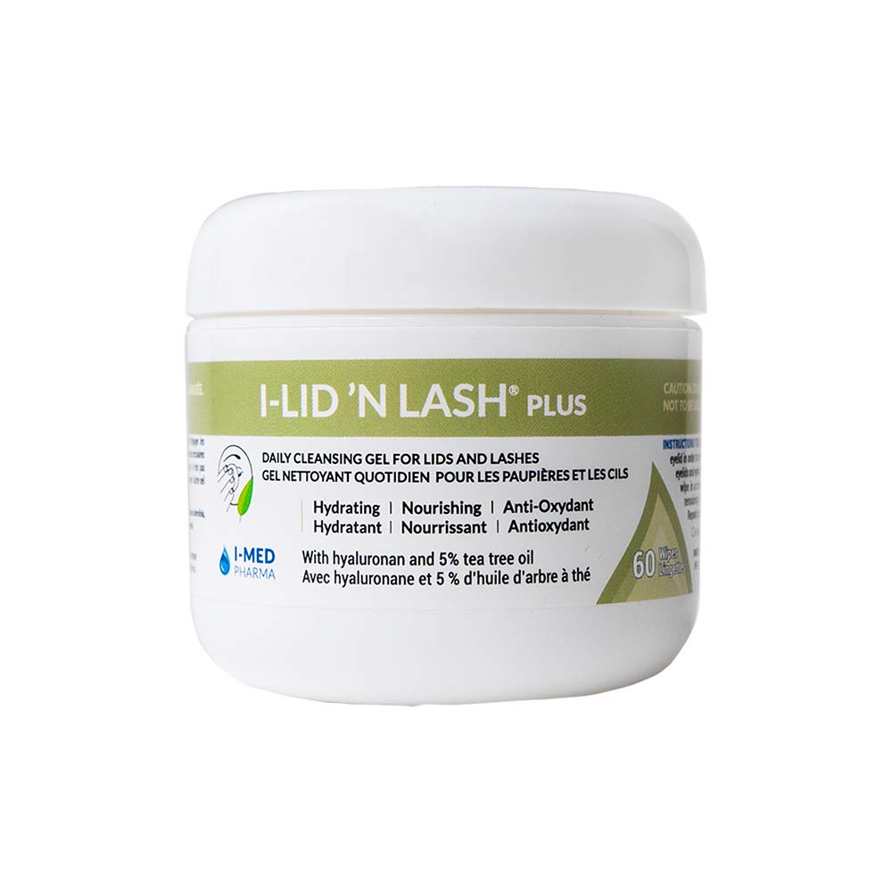 I-Med Pharma I-Lid N Lash: lingettes nettoyantes pour paupières et cils, hydratantes et douces pour un usage quotidien.