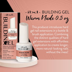 IBD Building Gel Warm Nude – extensions d’ongles nude chaud pour un look polyvalent