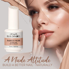 Ongles nu pâle avec gel IBD : look naturel