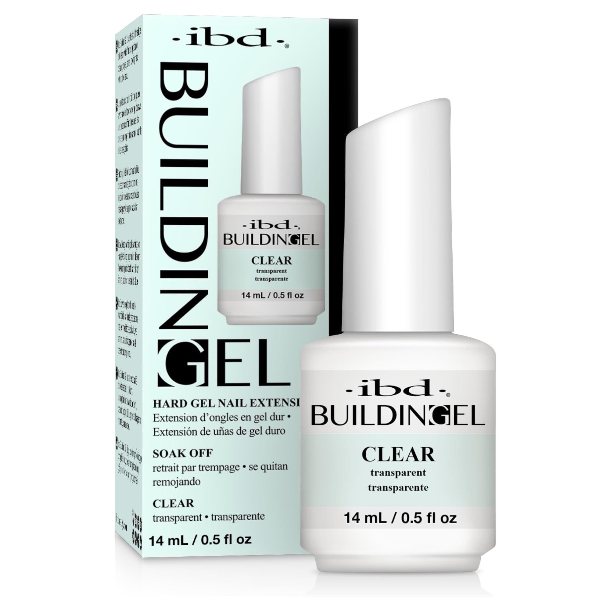 Gel de construction IBD transparent dans son emballage prêt à tester l’extension