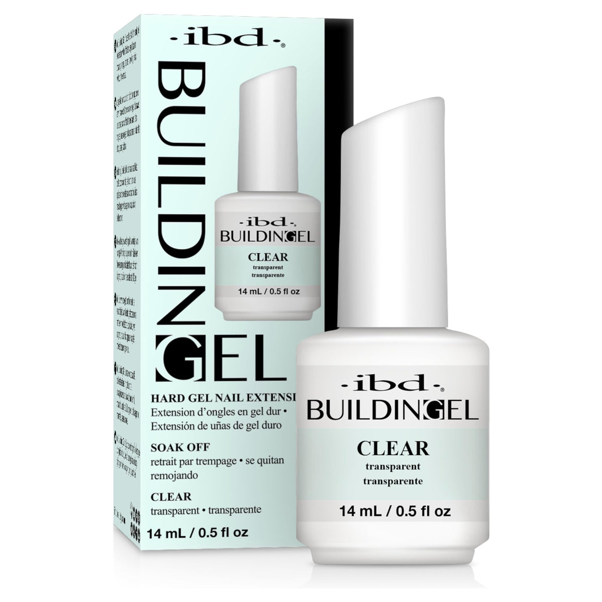 Gel de construction IBD transparent dans son emballage prêt à tester l’extension