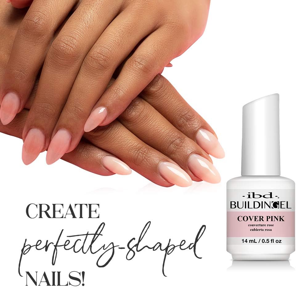 IBD Gel de Construction ongles avec brosse intégrée pour une application propre.