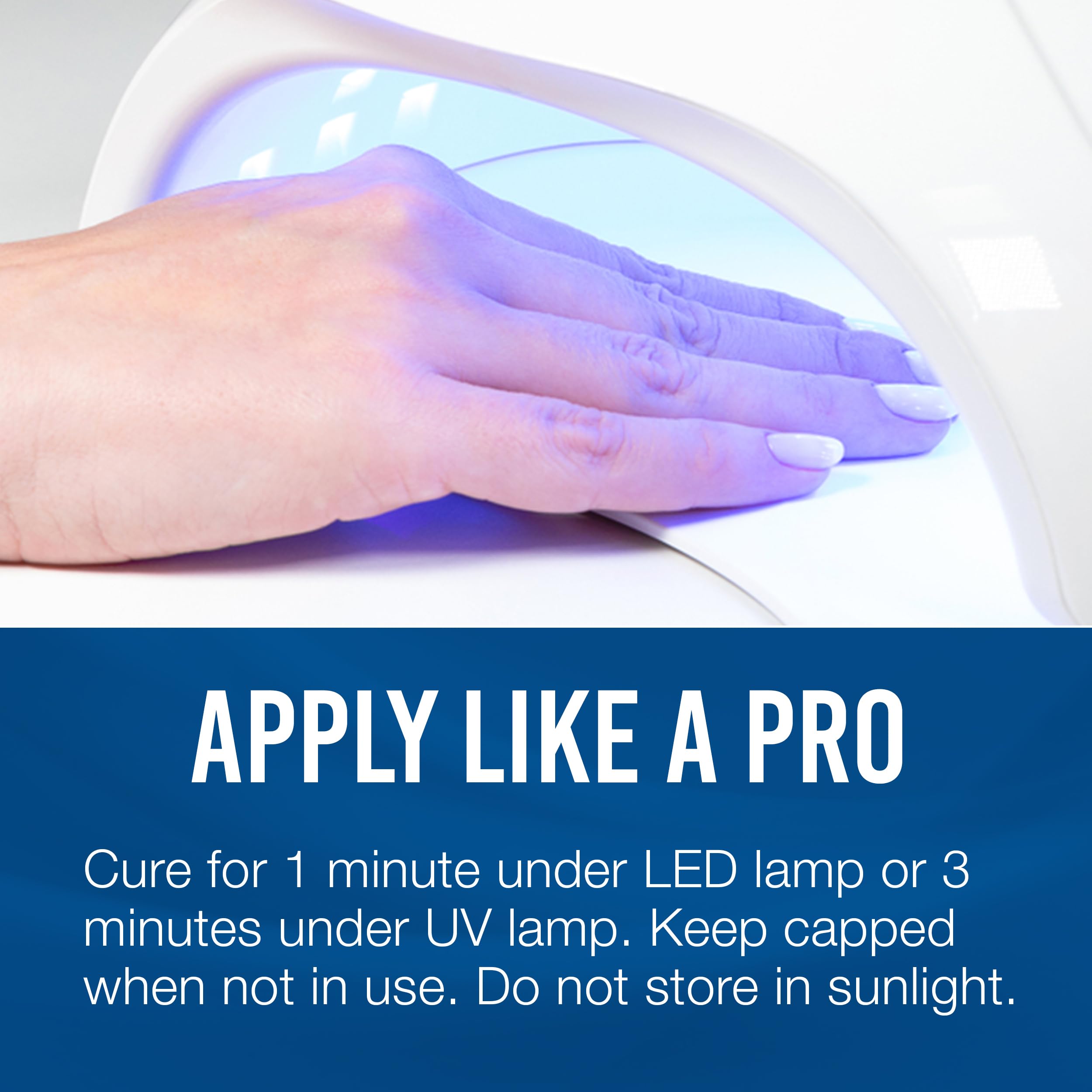 IBD Gel dur LED/UV Naturel II – finition naturelle prête à polissage.