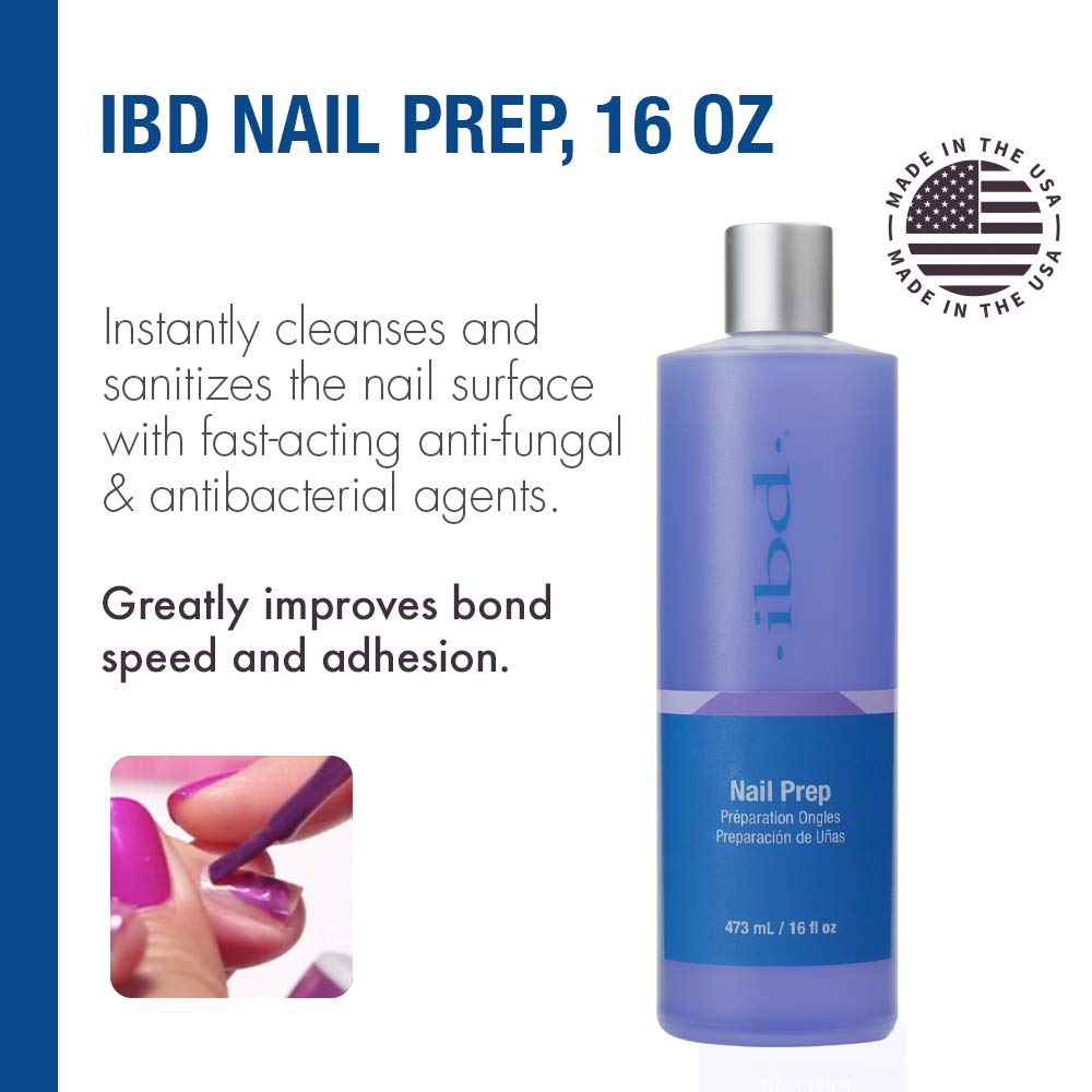 IBD Nail Prep-Spray nettoie et prépare la surface des ongles.