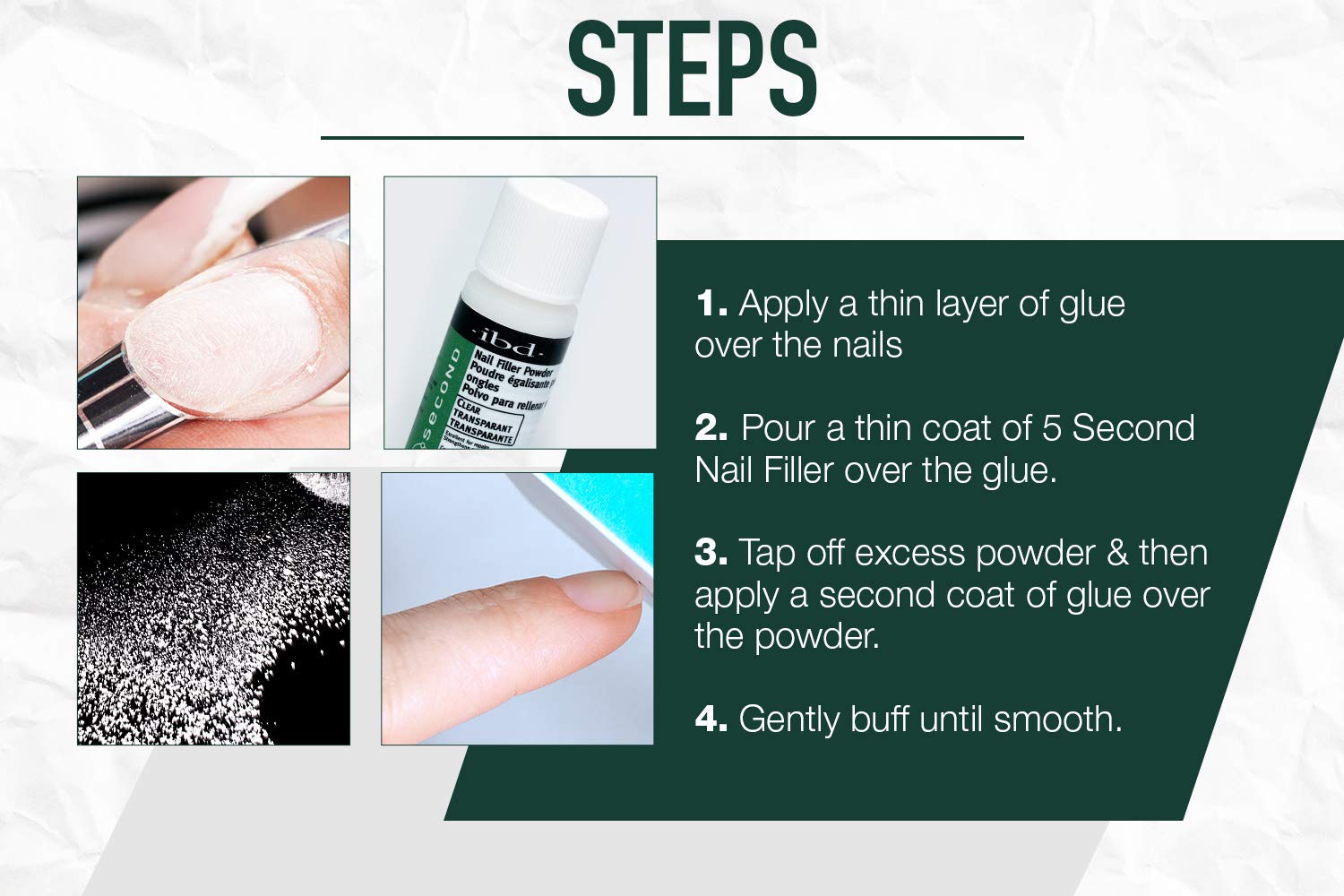 IBD Poudre Remplissage Ongles Rapide USA: fabrication américaine.