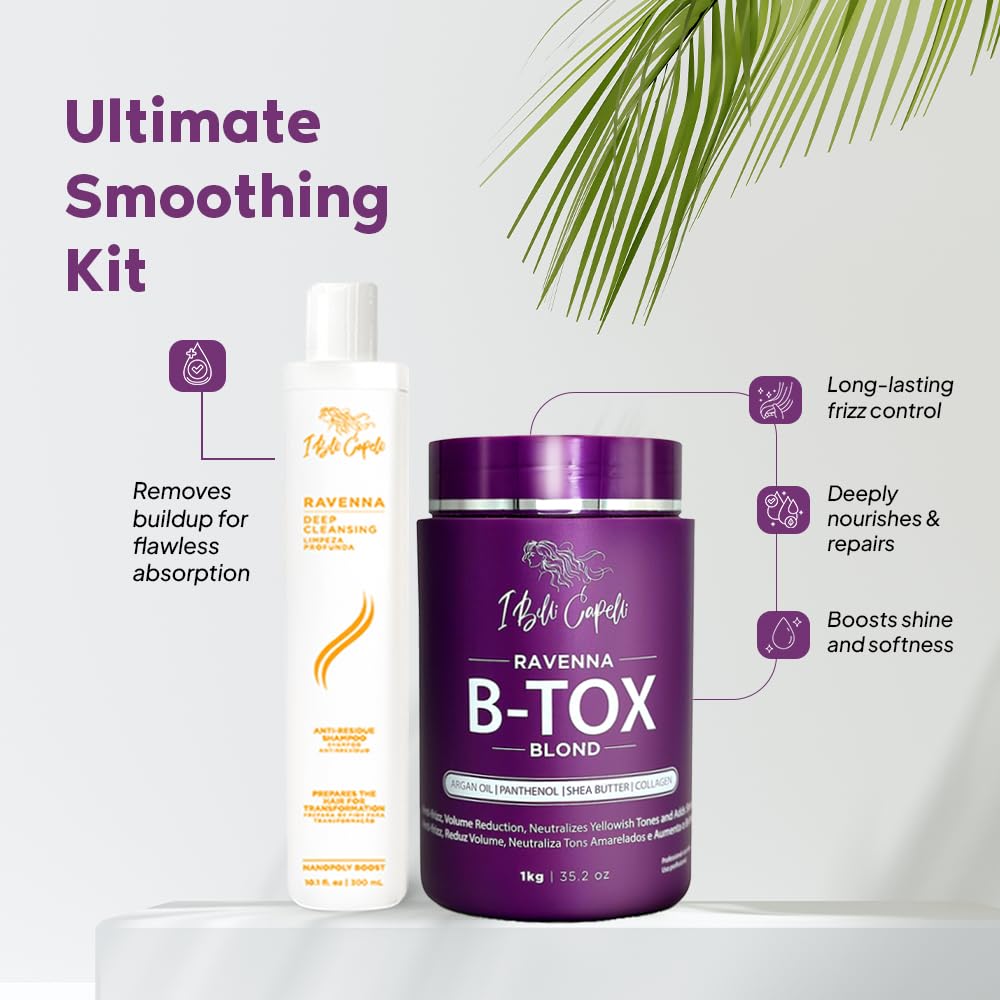 Masque Btox Ravenna Blond, texture crème pour hydratation en profondeur