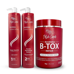 I Belli Capelli Ravenna B-tox ensemble traitement capillaire pour cheveux plus forts et souples
