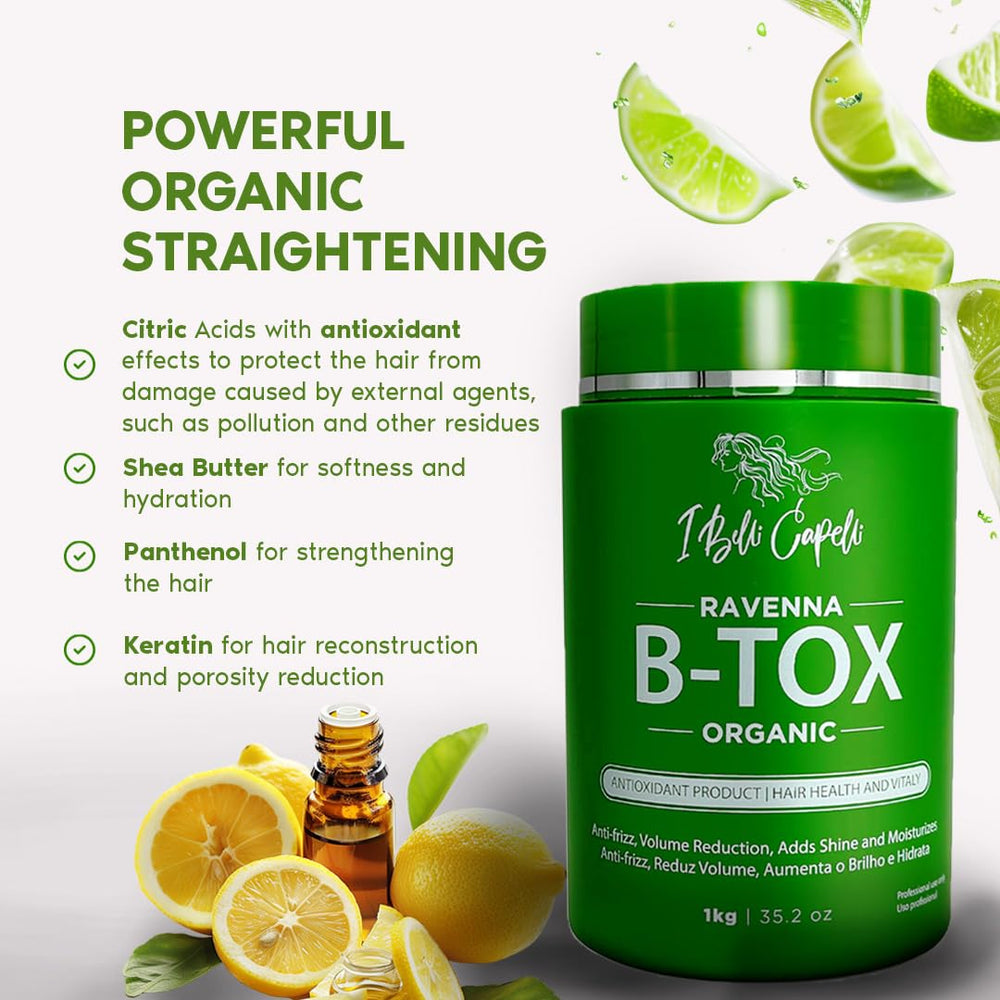 I Belli Capelli Ravenna B-Tox: masque à laisser 15 à 60 minutes pour cheveux sains.