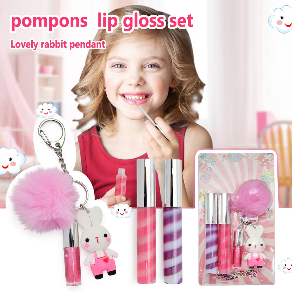 Gloss en tubes variés iBi Makeup, couleurs ludiques pour petits looks.