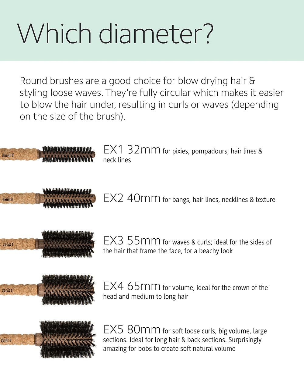Ibiza Hair volume du sommet pour plus de structure sur cheveux moyens à longs