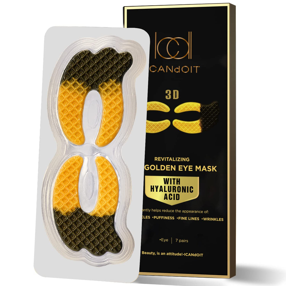 ICANdOIT Masque Yeux Or 24K: revitalise le regard et réduit la fatigue.