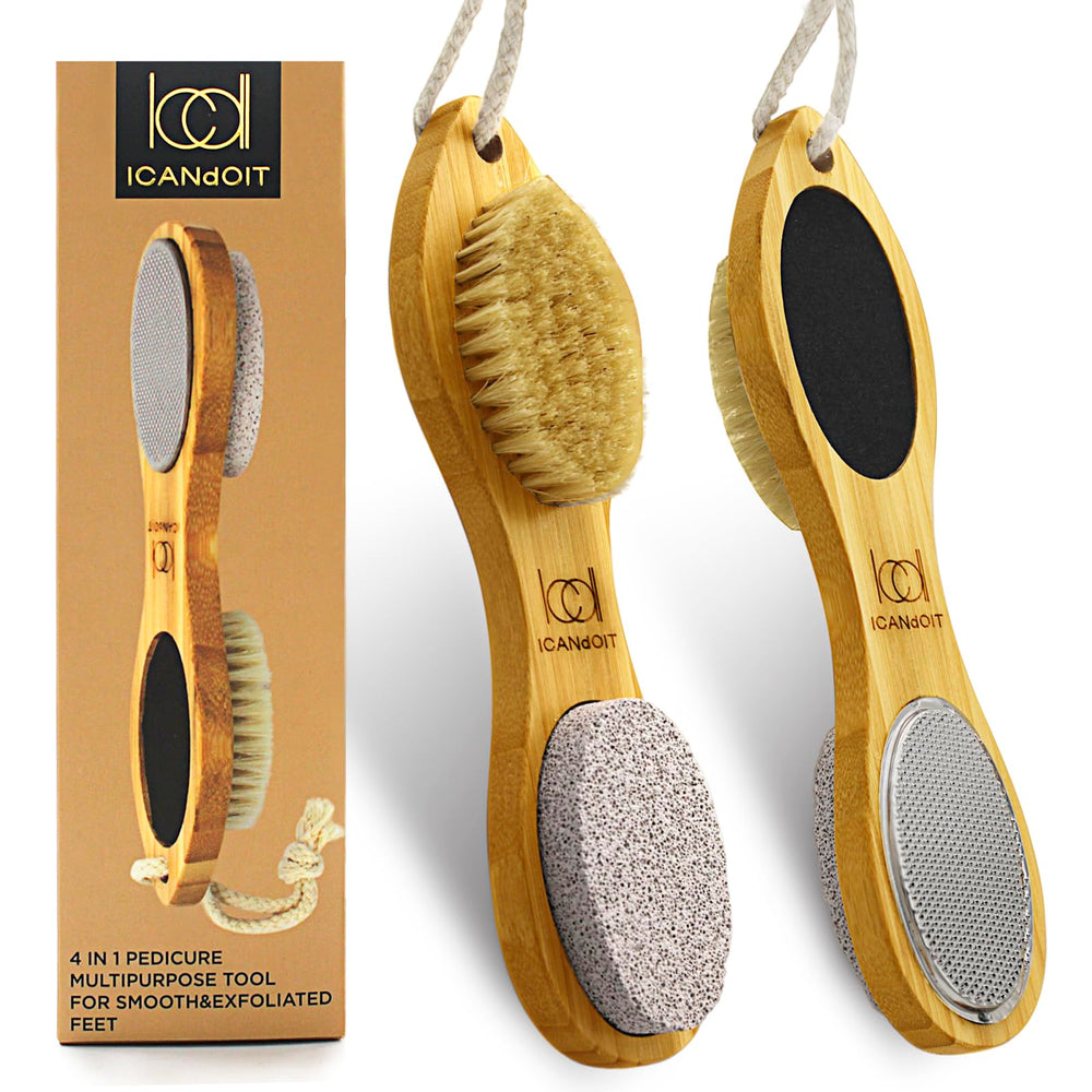 ICANdOIT kit pédicure 4 en 1 pour pieds, pratique à domicile.